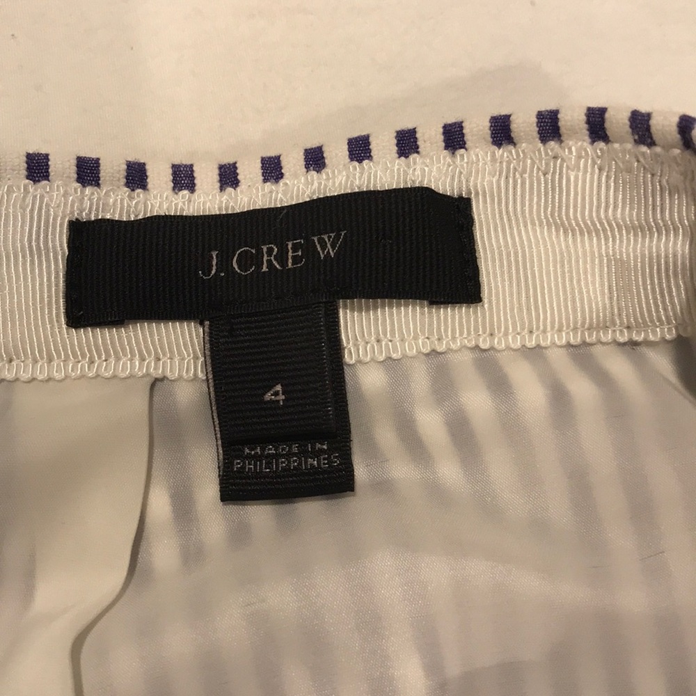 J. Crew striped pencil skirt